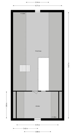 Plattegrond - Breudijk 1, 3481 LM Harmelen - Garage verdieping.jpg